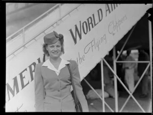 Miss R Wolf, PAWA (Pan American World Airways) hostess