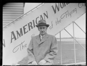 Portrait of William Watson, a passenger on a Pan American World Airways clipper flight