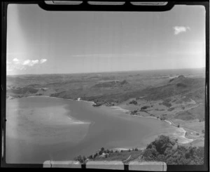 Taurikura Bay with Whangarei Heads Road, Northland Region