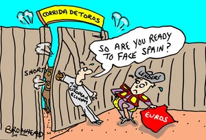 Bromhead, Peter, 1933-:'So are you happy to face Spain?'. 11 June 2012