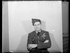 Portrait of Flight Lieutenant A S Drew, 41 Squadron, RNZAF (Royal New Zealand Air Force)