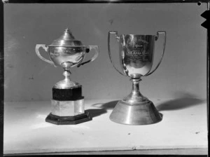 NI [North Island?] Air Pageant, showing Boys Cup (left) and Cory Wright Cup
