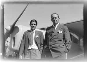 North Island Air Pageant with Paul Haywood (left) and N E Higgs