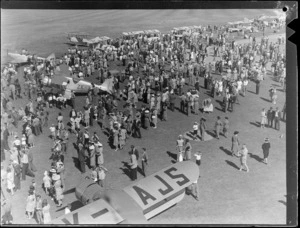North Island Air Pageant New Plymouth, includes aircrafts and unidentified crowd of people