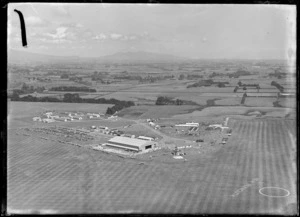 North Island Air Pageant with aerial view of Bell Block Airfield during proceedings