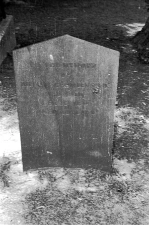 The grave of William Bromley, plot 17.P, Sydney Street Cemetery.