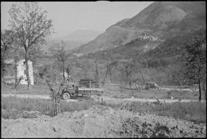 View of Belmonte, Italy, on the day after capture by 2 NZ Division units, World War II - Photograph taken by George Kaye