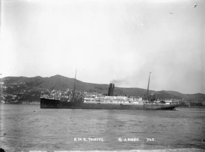 RMS Tahiti, Wellington Harbour