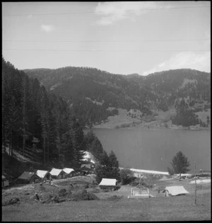 General view of the New Zealand Forestry Unit camp in southern Italy, World War II - Photograph taken by M D Elias