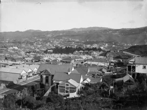Part 2 of a 2 part panorama depicting Mein Street in the suburb of Newtown, Wellington