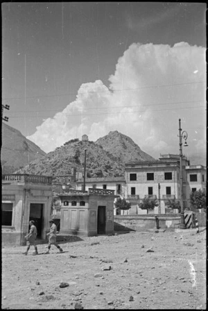 View of part of the town of Sora, Italy, World War II - Photograph taken by George Kaye