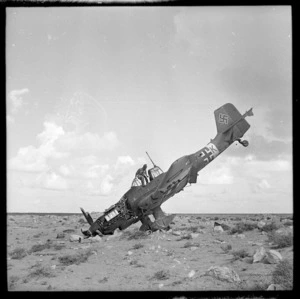 Stuka caught by the Royal Air Force in Egypt, during World War 2