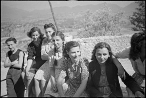 Group of Italian women in the village of Alvito during World War II - Photograph taken by George Kaye