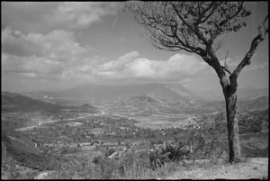 Looking towards Sora from Vicalvi, Italy - Photograph taken by George Kaye