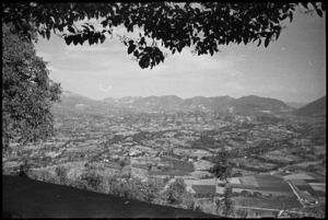 Looking from Alvito to Atina, Italy, World War II - Photograph taken by George Kaye