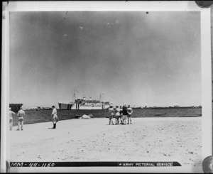 Repatriation ship Gripsholm coming into berth at Algiers, Algeria, during World War II