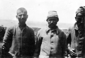 Three Turkish prisoners of war, Gallipoli, Turkey