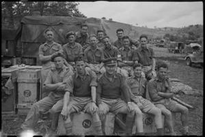 Group of NZ AOD personnel in Italy, during World War II - Photograph taken by George Kaye