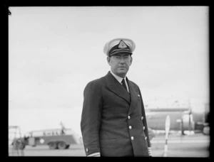 Captain John Chapman, Flight Superintendant on Trans Australian Airlines chartered flight to New Zealand