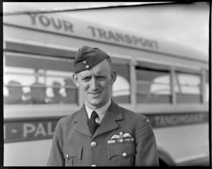 Portrait of Flying Officer Nairn, RNZAF, Ohakea, Whanganui District