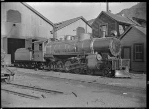 "X" class (compound) steam locomotive 588, 4-8-2 type.