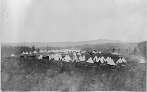 Military camp by the Waikato River