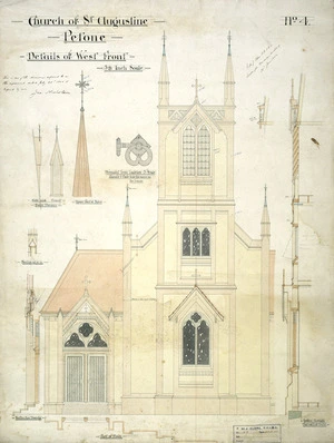 Clere, Frederick de Jersey 1856-1952 :Church of St Augustine Petone. No. 4. 30. 6. 1902