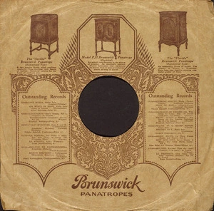 Brunswick-Balke Collender Co (Firm) :Brunswick panatropes [1925-1930].