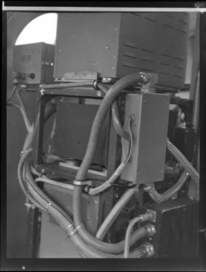 Close-up view of equipment within a Tasman class Flying Boat