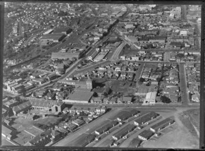 Newmarket, Auckland, looking South, including housing and the swimming baths