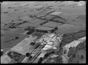 Feilding, Manawatu District, featuring a factory [Thomas Borthwick?]