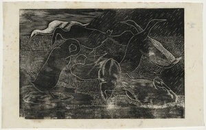 [Cook, Hinehauone Coralie], 1904-1993 :[Ducks in the rain. ca 1936]