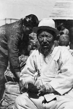 Eldery Korean man, Senzaki, Japan