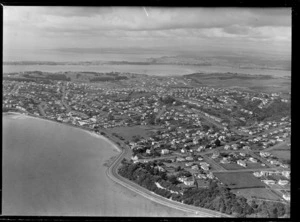 St Heliers, Auckland, includes shoreline, housing and farmland