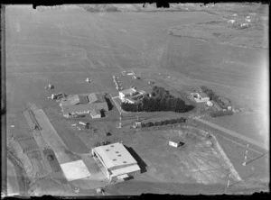 Mangere Aerodrome, Auckland, includes buildings and aircrafts