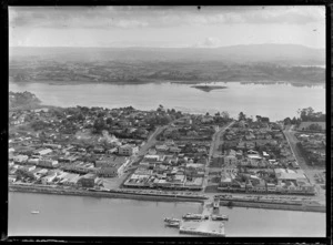 Tauranga, includes wharf, city, harbour and housing