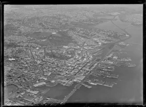 Auckland City, including waterfront from Freemans Bay