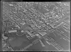 Auckland City and wharves, including industrial area