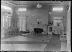 Interior view of dining room, Auckland Aero Club