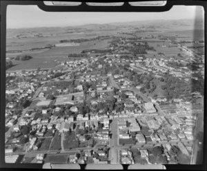 The town of Waipukurau with Waipukurau Primary School on Saint Mary's Road and Ruataniwha Street in centre of town, Central Hawke's Bay Region