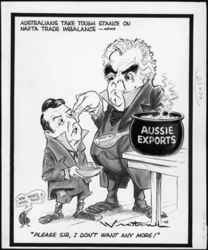 Wrathall, William George Picton, 1931-1995 :Please Sir, I don't want any more! NZ Truth, 23 September 1975.