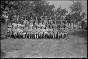 General Bernard Freyberg and senior officers at Divisional Headquarters in Arce, Italy, World War II - Photograph taken by George Bull