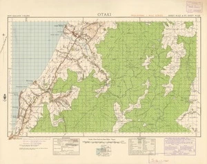 Otaki [electronic resource] / compiled from plane table sketch surveys and official records by the Lands and Survey Department.