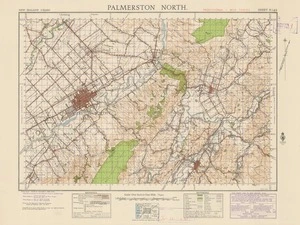 Palmerston North [electronic resource] / compiled from plane table sketch surveys and official records by the Lands and Survey Department ; W. Royel, Aug. 1942.