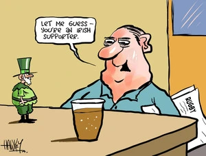 Hawkey, Allan Charles, 1941- :"Let me guess - you're an Irish supporter." 22 June 2012