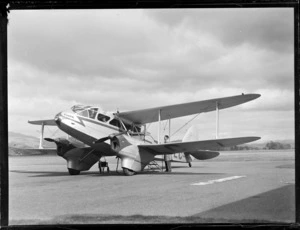 NZNAC (New Zealand National Airways Corporation) Rapide ZK-ALC 'Tiora' airplane, Blenheim