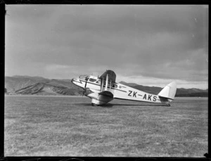 NZNAC (New Zealand National Airways Corporation) Rapide ZK-AKS 'Tara' airplane, Omaka, Blenheim