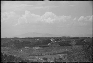 Little village of Strada cleared of enemy troops by Maori Battalion in advance to Florence, Italy, World War II - Photograph taken by George Kaye