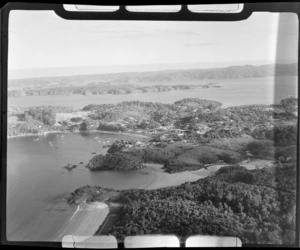 Stewart Island, includes harbour, boats, housing, wharf and township