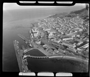 Bluff, includes wharf, industrial area, harbour, township and housing